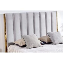 Lit 160x200 Cm Avec Coffre De Rangement Et Tête De Lit Velours Gris Et Laiton Pika 16 Lit 160x200 Cm Avec Coffre De Rangement Et Tête De Lit Velours Gris Et Laiton Pika -Pas Cher Lit Magasin lit 160x200 cm avec coffre de rangement et tete de lit velours gris et laiton pika 685613