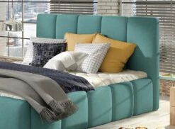 Lit 160x200 Cm Capitonné Tissu Bleu Canard Vika 8 Lit 160x200 Cm Capitonné Tissu Bleu Canard Vika -Pas Cher Lit Magasin lit 160x200 cm capitonne tissu bleu canard vika 3666722016551 1336972