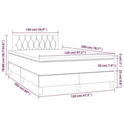 Lit à Sommier Tapissier Avec Matelas Crème 120x200 Cm Tissu 5 -Pas Cher Lit Magasin lit a sommier tapissier avec matelas creme 120x200 cm tissu 3666722842617 1460152