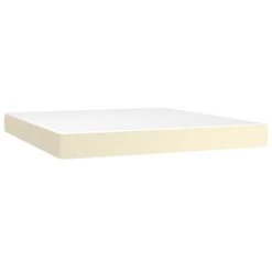 Lit à Sommier Tapissier Avec Matelas Crème 160x200cm Similicuir 2 -Pas Cher Lit Magasin lit a sommier tapissier avec matelas creme 160x200cm similicuir 3666722841238 1461854