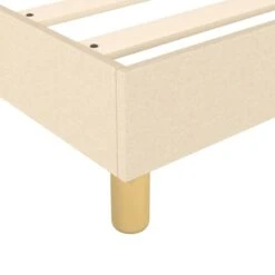 Lit à Sommier Tapissier Avec Matelas Crème 200x200 Cm Tissu 13 -Pas Cher Lit Magasin lit a sommier tapissier avec matelas creme 200x200 cm tissu 3666722901239 1484517