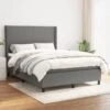 Lit à Sommier Tapissier Avec Matelas Gris Foncé 140x200cm Tissu 2 Lit à Sommier Tapissier Avec Matelas Gris Foncé 140x200cm Tissu -Pas Cher Lit Magasin lit a sommier tapissier avec matelas gris fonce 140x200cm tissu 8720287330479 1517928
