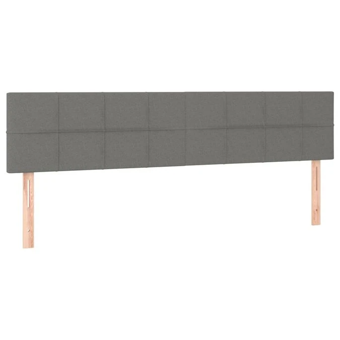 Lit à Sommier Tapissier Avec Matelas Gris Foncé 160x200cm Tissu 4 8 Lit à Sommier Tapissier Avec Matelas Gris Foncé 160x200cm Tissu 4 – Image 6