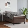 Lit à Sommier Tapissier Avec Matelas Marron 80x200cm Similicuir 3 -Pas Cher Lit Magasin lit a sommier tapissier avec matelas marron 80x200cm similicuir 3666722843256 1463547