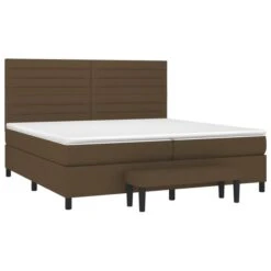Lit à Sommier Tapissier Avec Matelas Marron Foncé 200x200 Cm 9 12 Lit à Sommier Tapissier Avec Matelas Marron Foncé 200x200 Cm 9 -Pas Cher Lit Magasin lit a sommier tapissier avec matelas marron fonce 200x200 cm 8720845527143 1493946