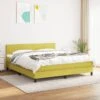 Lit à Sommier Tapissier Avec Matelas Vert 160x200 Cm Tissu -Pas Cher Lit Magasin lit a sommier tapissier avec matelas vert 160x200 cm tissu 3666722842556 1460083