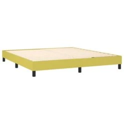 Lit à Sommier Tapissier Avec Matelas Vert 160x200 Cm Tissu -Pas Cher Lit Magasin lit a sommier tapissier avec matelas vert 160x200 cm tissu 3666722842556 1460086