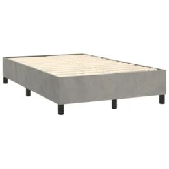Lit à Sommier Tapissier Et Matelas Gris Clair 120x200cm Velours 3 11 Lit à Sommier Tapissier Et Matelas Gris Clair 120x200cm Velours 3 -Pas Cher Lit Magasin lit a sommier tapissier et matelas gris clair 120x200cm velours 8720845517373 1476119