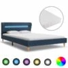 Lit Avec LED Et Matelas Bleu Tissu 120 X 200 Cm 1 Lit Avec LED Et Matelas Bleu Tissu 120 X 200 Cm -Pas Cher Lit Magasin lit avec led et matelas bleu tissu 120 x 200 cm 8719883712048 778584