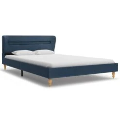 Lit Avec LED Et Matelas Bleu Tissu 120 X 200 Cm -Pas Cher Lit Magasin lit avec led et matelas bleu tissu 120 x 200 cm 8719883712048 778585