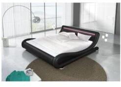 Lit Avec Led Similicuir Noir 140x190 Cm Zapa 11 Lit Avec Led Similicuir Noir 140x190 Cm Zapa -Pas Cher Lit Magasin lit avec led similicuir noir 140x190 cm zapa 3666722590815 353122