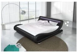 Lit Avec Led Similicuir Noir 140x190 Cm Zapa 12 Lit Avec Led Similicuir Noir 140x190 Cm Zapa -Pas Cher Lit Magasin lit avec led similicuir noir 140x190 cm zapa 3666722590815 353123