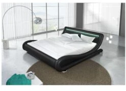 Lit Avec Led Similicuir Noir 140x190 Cm Zapa 13 Lit Avec Led Similicuir Noir 140x190 Cm Zapa -Pas Cher Lit Magasin lit avec led similicuir noir 140x190 cm zapa 3666722590815 353124