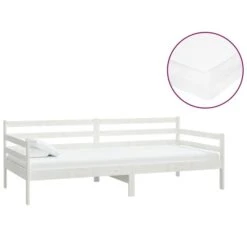 Lit Avec Matelas 90x200 Cm Blanc Bois De Pin Massif 8 -Pas Cher Lit Magasin lit avec matelas 90x200 cm blanc bois de pin massif 3666722743259 1100930