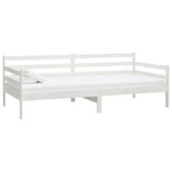 Lit Avec Matelas 90x200 Cm Blanc Bois De Pin Massif 8 -Pas Cher Lit Magasin lit avec matelas 90x200 cm blanc bois de pin massif 3666722743259 1100932