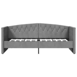 Lit Avec Matelas Et éclairage USB Gris Clair Velours 90x200 Cm 2 -Pas Cher Lit Magasin lit avec matelas et eclairage usb gris clair velours 90x200 cm 3666722248068 1094445