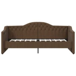 Lit Avec Matelas Et éclairage USB Marron Foncé Tissu 90x200 Cm 6 -Pas Cher Lit Magasin lit avec matelas et eclairage usb marron fonce tissu 90x200 cm 3666722622097 1401386