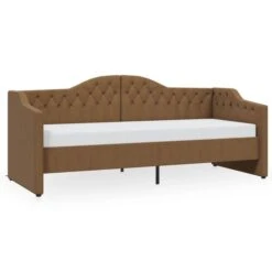 Produits populaires -Pas Cher Lit Magasin lit avec matelas et eclairage usb marron tissu 90x200 cm 3666722623025 1401395