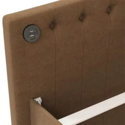 Lit Avec Matelas Et éclairage USB Marron Tissu 90x200 Cm 7 22 Lit Avec Matelas Et éclairage USB Marron Tissu 90x200 Cm 7 -Pas Cher Lit Magasin lit avec matelas et eclairage usb marron tissu 90x200 cm 3666722623025 1401402