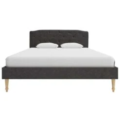 Lit Avec Matelas Noir Tissu 120 X 200 Cm -Pas Cher Lit Magasin lit avec matelas noir tissu 120 x 200 cm 8719883706450 1344927