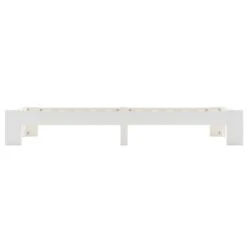Lit Blanc Bois De Pin Massif 90 X 200 Cm 2 -Pas Cher Lit Magasin lit blanc bois de pin massif 90 x 200 cm 3666722500784 625660