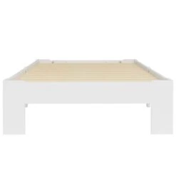 Lit Blanc Bois De Pin Massif 90 X 200 Cm 2 -Pas Cher Lit Magasin lit blanc bois de pin massif 90 x 200 cm 3666722500784 625661