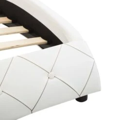 Lit Blanc Similicuir 100 X 200 Cm -Pas Cher Lit Magasin lit blanc similicuir 100 x 200 cm 3666722495127 634075