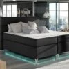 Lit Boxspring 160x200 Cm Simili Cuir Noir Mador 2 Lit Boxspring 160x200 Cm Simili Cuir Noir Mador -Pas Cher Lit Magasin lit boxspring 160x200 cm simili cuir noir amadeo 3666722046909 654925