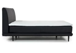 Lit Boxspring 160x200 Cm Tissu Noir Sommier Et Matelas Inclus Mastera -Pas Cher Lit Magasin lit boxspring 160x200 cm tissu noir sommier et matelas inclus mastera 3666722018517 1310335