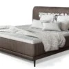 Lit Boxspring 160x200 Cm Velours Marron Clair Sommier Et Matelas Inclus Mastera -Pas Cher Lit Magasin lit boxspring 160x200 cm velours marron clair sommier et matelas inclus mastera 3666722018579 1310250
