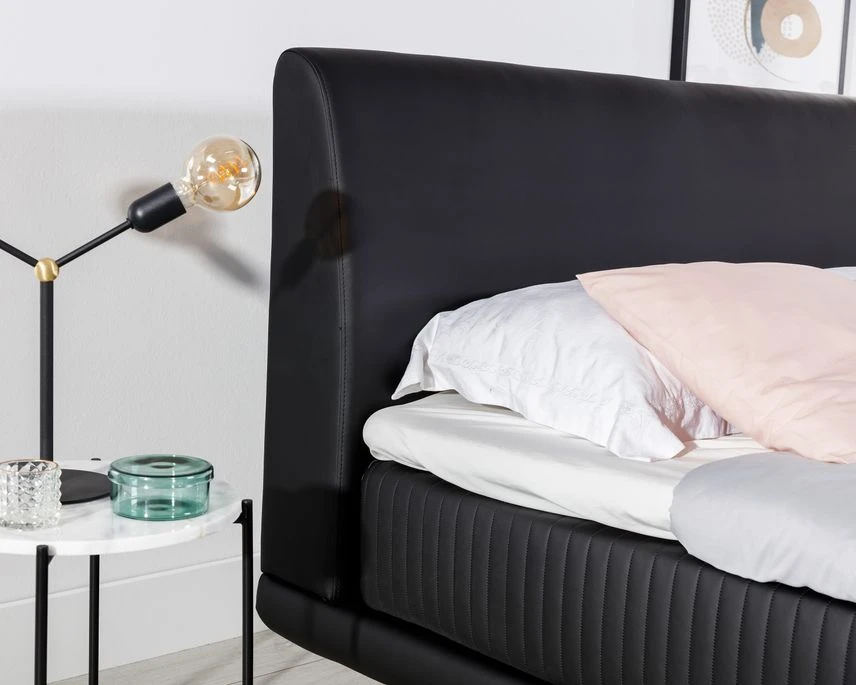 Lit Boxspring 160x200 Cm Velours Marron Clair Sommier Et Matelas Inclus Mastera 13 Lit Boxspring 160x200 Cm Velours Marron Clair Sommier Et Matelas Inclus Mastera – Image 11