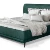 Lit Boxspring 160x200 Cm Velours Vert Sommier Et Matelas Inclus Mastera -Pas Cher Lit Magasin lit boxspring 160x200 cm velours vert sommier et matelas inclus mastera 3666722018562 1310263