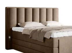 Lit Boxspring électrique Tissu Beige Avec Matelas Et Surmatelas Arkos -Pas Cher Lit Magasin lit boxspring electrique tissu beige avec matelas et surmatelas arkos 5904484029012 1424916