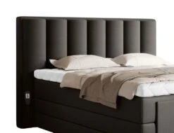 Lit Boxspring électrique Tissu Marron Avec Matelas Et Surmatelas Arkos -Pas Cher Lit Magasin lit boxspring electrique tissu marron avec matelas et surmatelas arkos 5904484029029 1425016