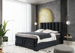 Lit Boxspring électrique Tissu Rouille Avec Matelas Et Surmatelas Arkos -Pas Cher Lit Magasin lit boxspring electrique tissu rouille avec matelas et surmatelas arkos 5904484029043 1425609