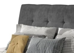 Lit Capitonné Avec Rangement Tissu Anthracite Klein -Pas Cher Lit Magasin lit capitonne avec rangement tissu anthracite klein 3666722595902 1392662