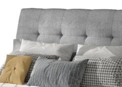 Lit Capitonné Avec Rangement Tissu Doux Gris Klein -Pas Cher Lit Magasin lit capitonne avec rangement tissu doux gris klein 3666722595674 1392704