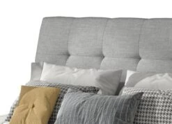 Lit Capitonné Avec Rangement Tissu Gris Souris Klein -Pas Cher Lit Magasin lit capitonne avec rangement tissu gris souris klein 3666722595612 1392714