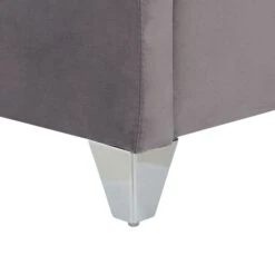 Lit Capitonné Chesterfield Velours Gris Klouto 160x200 Cm -Pas Cher Lit Magasin lit capitonne chesterfield velours gris klouto 160x200 cm 3666722911405 1479396