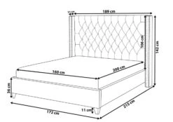 Lit Capitonné Chesterfield Velours Gris Klouto 160x200 Cm -Pas Cher Lit Magasin lit capitonne chesterfield velours gris klouto 160x200 cm 3666722911405 1479402