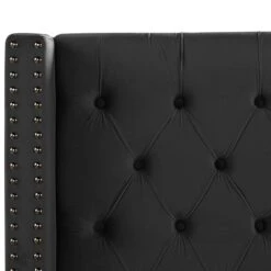 Lit Capitonné Chesterfield Velours Noir Klouto 140x190 Cm 17 Lit Capitonné Chesterfield Velours Noir Klouto 140x190 Cm -Pas Cher Lit Magasin lit capitonne chesterfield velours noir klouto 140x190 cm 3666722911351 1479420