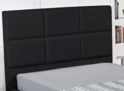 Lit Capitonné Similicuir Noir Avec Coffre Pegus 160x200 Cm -Pas Cher Lit Magasin lit capitonne similicuir noir avec coffre pegus 160x200 cm 3666722576338 595198