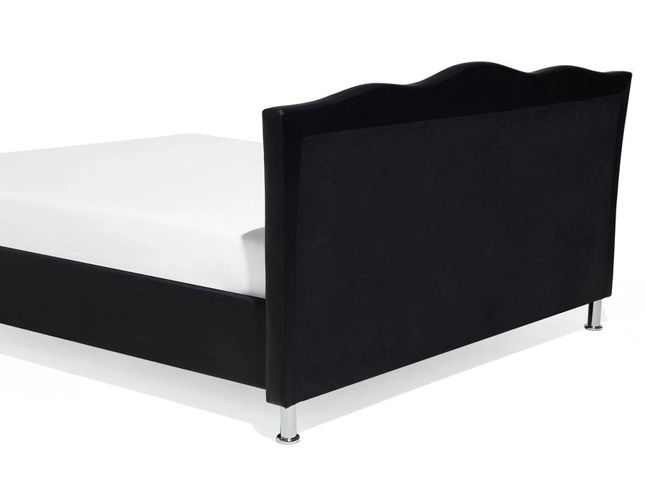 Lit Capitonné Similicuir Noir Ventus 160x200 Cm 10 Lit Capitonné Similicuir Noir Ventus 160x200 Cm – Image 8