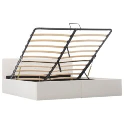 Lit Coffre 160x200 Cm Simili Cuir Blanc Capitonné Rundi 14 Lit Coffre 160x200 Cm Simili Cuir Blanc Capitonné Rundi -Pas Cher Lit Magasin lit coffre 160x200 cm simili cuir blanc capitonne rundi 3666722518581 595622