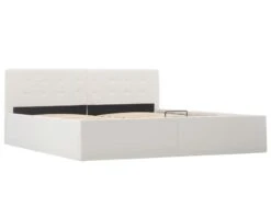 Lit Coffre 160x200 Cm Simili Cuir Blanc Capitonné Rundi 15 Lit Coffre 160x200 Cm Simili Cuir Blanc Capitonné Rundi -Pas Cher Lit Magasin lit coffre 160x200 cm simili cuir blanc capitonne rundi 3666722518581 595623