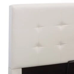 Lit Coffre 160x200 Cm Simili Cuir Blanc Capitonné Rundi 16 Lit Coffre 160x200 Cm Simili Cuir Blanc Capitonné Rundi -Pas Cher Lit Magasin lit coffre 160x200 cm simili cuir blanc capitonne rundi 3666722518581 595624