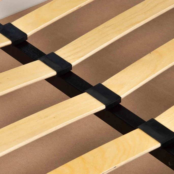 Lit Coffre 160x200 Cm Tissu Gris Vincennes 10 Lit Coffre 160x200 Cm Tissu Gris Vincennes – Image 8