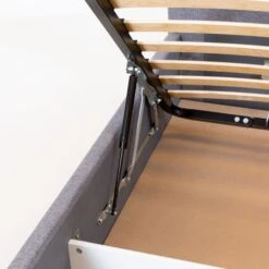 Lit Coffre 160x200 Cm Tissu Gris Vincennes 21 Lit Coffre 160x200 Cm Tissu Gris Vincennes -Pas Cher Lit Magasin lit coffre 160x200 cm tissu gris vincennes 3701030158170 1238530