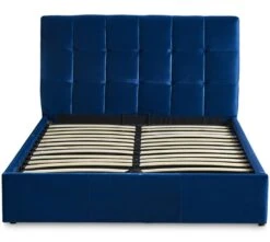Lit Coffre 160x200 Cm Velours Bleu Utani 10 Lit Coffre 160x200 Cm Velours Bleu Utani -Pas Cher Lit Magasin lit coffre 160x200 cm velours bleu utani 3327480065037 1135982