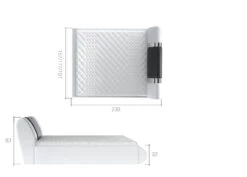 Lit Coffre 180x200 Cm Simili Noir/rouge Et Métal Chromé Flavien 9 Lit Coffre 180x200 Cm Simili Noir/rouge Et Métal Chromé Flavien -Pas Cher Lit Magasin lit coffre 180x200 cm simili noir rouge et metal chrome flavien 3666722017060 1333623